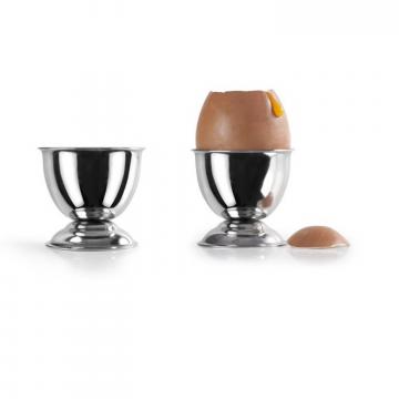 Set doua suporturi inox servire oua fierte - Ibili