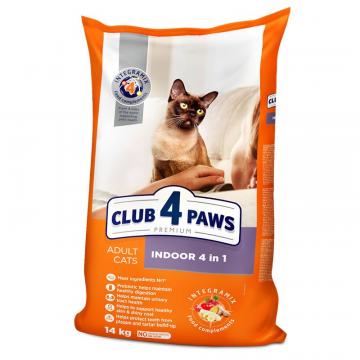 Hrana pisici adulte indoor cu pui 14 kg - Club 4 Paws