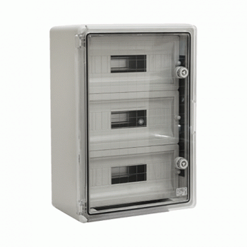 Cutie modulara IP65 din ABS gri, usa transparenta de la Big It Solutions