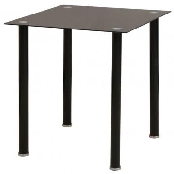 Set masa si scaune de bucatarie, negru, 5 piese de la VidaXL