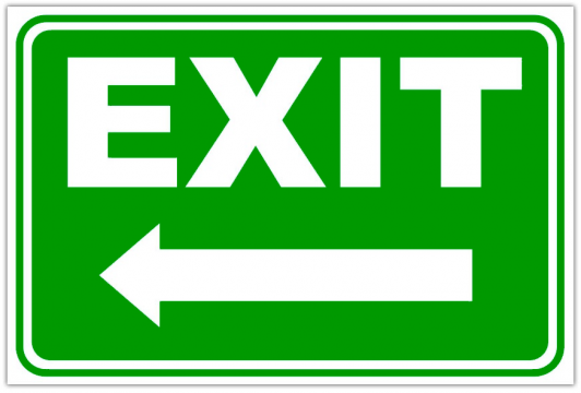 Indicator exit in stanga