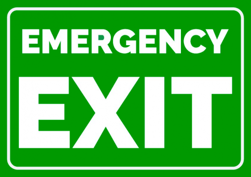 Indicator pentru emergency exit