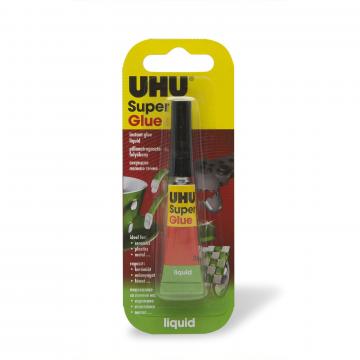 Adeziv instant lichid UHU Super Glue, 3g
