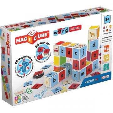 Jucarie set magnetic Geomag, Magicube Word Building