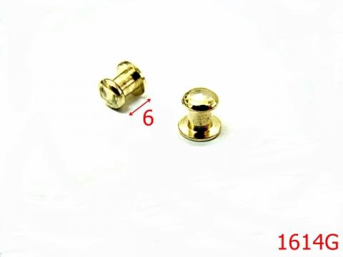 Ciupercuta Gold 6 mm gold 4J4 AC11 1614G