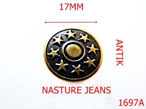 Nasture metalic jeans /antic 17 mm antic 4k8 AI5 1697A
