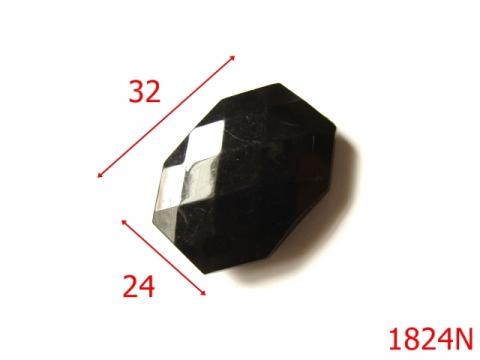 Piatra decorativa/ negru 32x24 mm negru 7B8 AK17 1824N de la Metalo Plast Niculae & Co S.n.c.