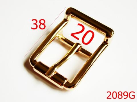 Catarama 20 mm/zamac/ligt gold 20 mm gold 2089G