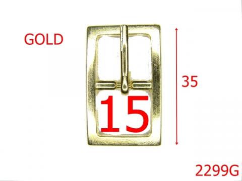 Catarama cu punte 1.5 cm zamac/gold 15 mm gold 2299G