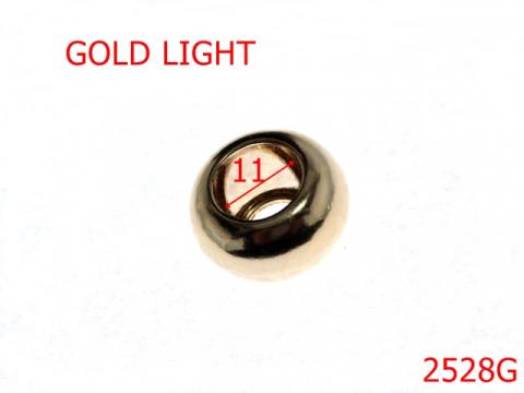 Clopotel masiv 11 mm gold light 2528G
