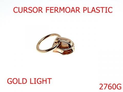 Cheita fermoar plastic 5 mm gold light 2C5 2760G