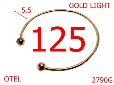 Maner rotund 125 mm 5.5 gold light 2790G de la Metalo Plast Niculae & Co S.n.c.