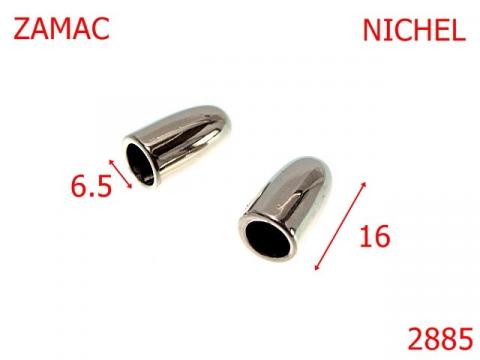 Capat snur 6.5 mm nichel 10B22 10B18 B43 2885 de la Metalo Plast Niculae & Co S.n.c.
