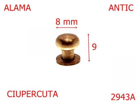Ciupercuta alama 5 mm antic 4K5 AH43 2943A
