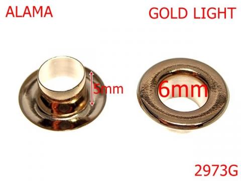 Ochet inoxidabil 6 mm gold light 2973G de la Metalo Plast Niculae & Co S.n.c.