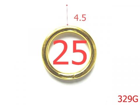 Inel O 25mm* 4.5mm gold 25 mm 4.5 gold 4E6/4C6 C27 329G