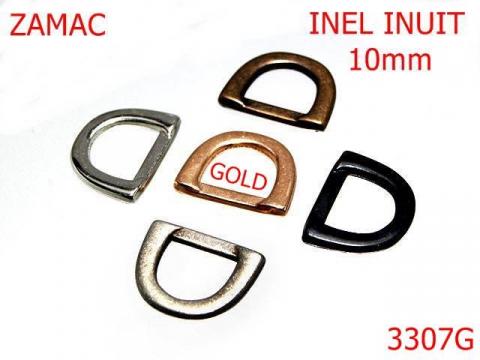 Inel inuit 10 mm gold light 3307G