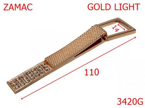 Sustinator poseta 14 mm gold light 7K7 3420G de la Metalo Plast Niculae & Co S.n.c.
