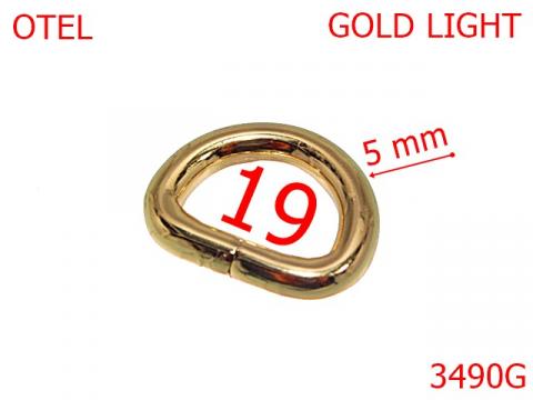 Inel D 19 mm 5 gold light 2F5 3490G