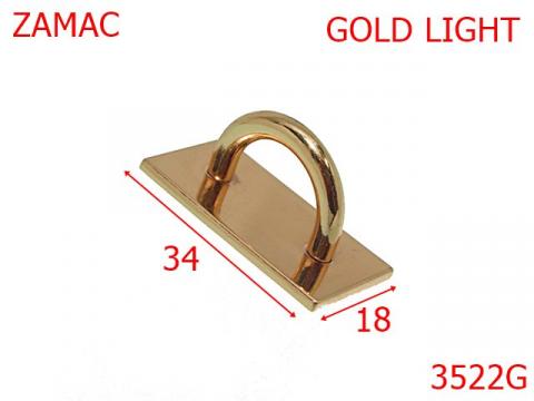 Sustinator 34x18 mm gold light 2F3 3522G de la Metalo Plast Niculae & Co S.n.c.