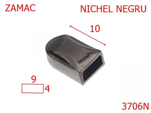 Capat fermoar 9 mm nichel negru 11B 11B3 3706N