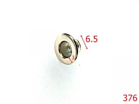 Ochet 6.5 plat 6.5 mm nichel 2C8 6A8 V10 376