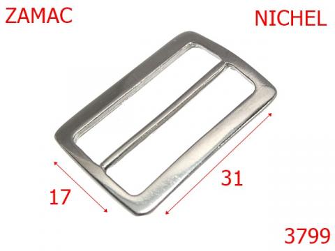 Catarama cu reglaj 31 mm nichel 3799 de la Metalo Plast Niculae & Co S.n.c.