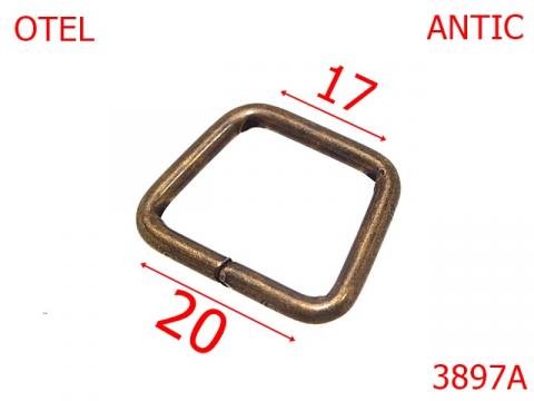Inel trapezoidal 20 mm 3 antic 3L7 7i3 3897A