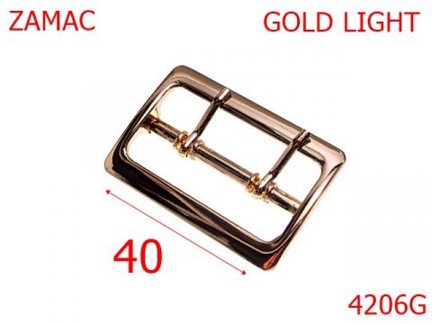 Catarama poseta cu punte mediana  40 mm zamac gold 4206G de la Metalo Plast Niculae & Co S.n.c.