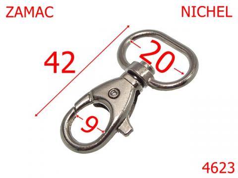 Carabina articole mici 20 mm zamac nichel 5B6 4623 de la Metalo Plast Niculae & Co S.n.c.