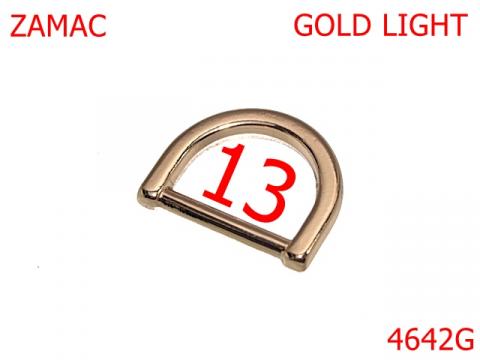 Inel D 13 mm zamac gold light 2C8 4642G de la Metalo Plast Niculae & Co S.n.c.