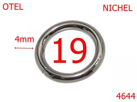 Inel rotund 19 mm otel 4 nichel 4644 de la Metalo Plast Niculae & Co S.n.c.