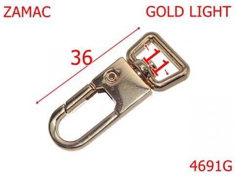 Carabina poseta, geanta sau borseta 11 mm Zamac Gold 4691G