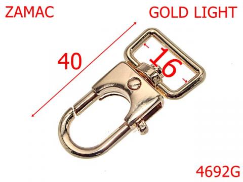 Carabina poseta, geanta sau borseta 16 mm Zamac Gold 4692G