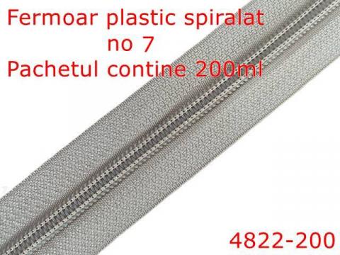 Fermoar plastic spiralat pentru confectii 4822 200 de la Metalo Plast Niculae & Co S.n.c.