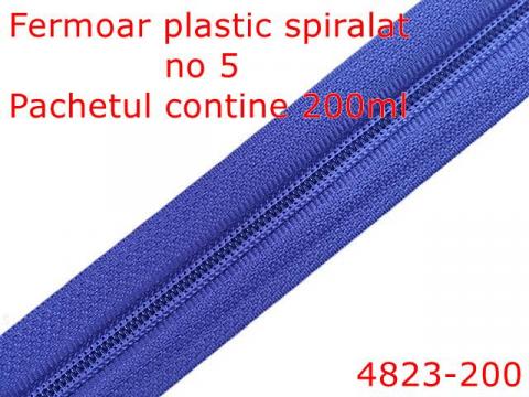 Fermoar plastic spiralat pentru confectii 4823 200 de la Metalo Plast Niculae & Co S.n.c.