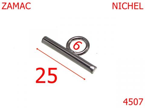 Opritor lant poseta 25 mm zamac nichel 4507 de la Metalo Plast Niculae & Co S.n.c.