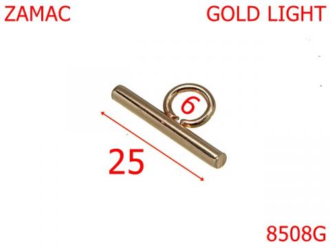 Opritor lant poseta 25 mm zamac gold light 4508G de la Metalo Plast Niculae & Co S.n.c.