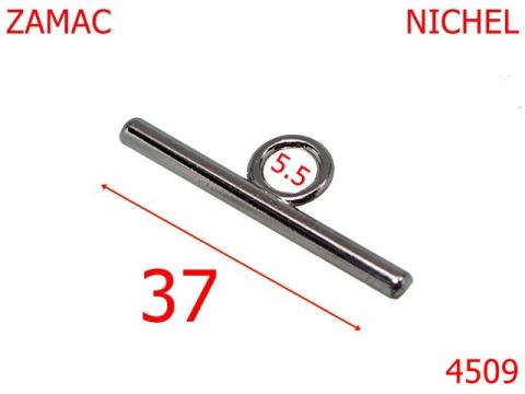 Opritor lant poseta 37 mm zamac nichel 4509 de la Metalo Plast Niculae & Co S.n.c.