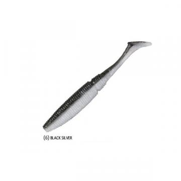 Naluca Shad Power Shad Dual Black&Silver 11.5cm, 6buc/plic
