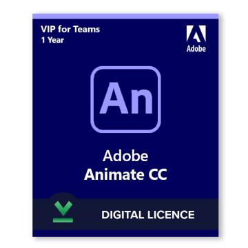 Licenta digitala Adobe Animate CC VIP | 1 an de la Digital Content Distribution LTD
