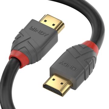 Cablu Lindy High Speed HDMI Cable, Anthra Line, 0.3m, Gri