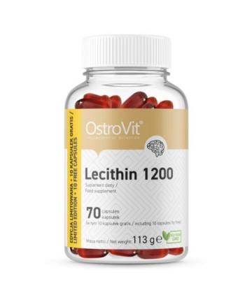 Supliment alimentar OstroVit Lecitina 1200 mg 70 capsule de la Krill Oil Impex Srl