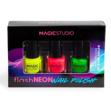 Set 3 lacuri de unghii Neon Nails Magic Studio 12264