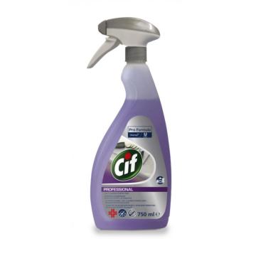 Detergent dezinfectant 2 in 1 Cif Professional, 750 ml