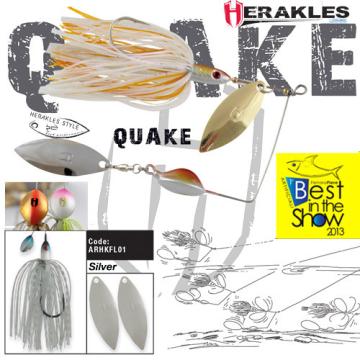 Spinnerbait Herakles Quake, Silver, 17.5g de la Pescar Expert
