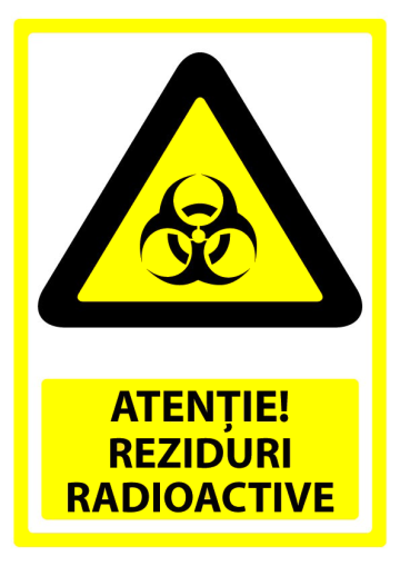 Semn pentru reziduuri radioactive de la Prevenirea Pentru Siguranta Ta G.i. Srl