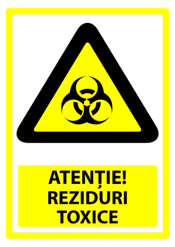 Semn pentru reziduuri toxice de la Prevenirea Pentru Siguranta Ta G.i. Srl