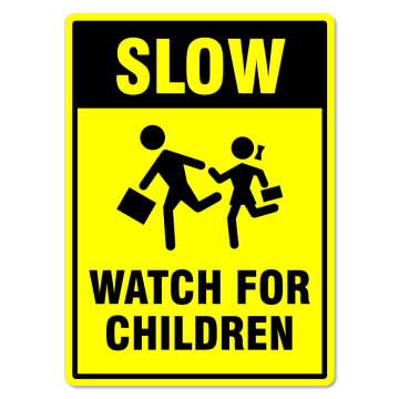 Semn Sign slow watch for children de la Prevenirea Pentru Siguranta Ta G.i. Srl