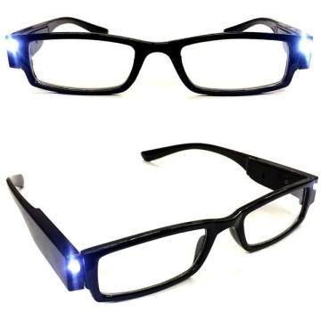 Ochelari pentru citit dotati cu 2 LED-uri si dioptrii +2.00